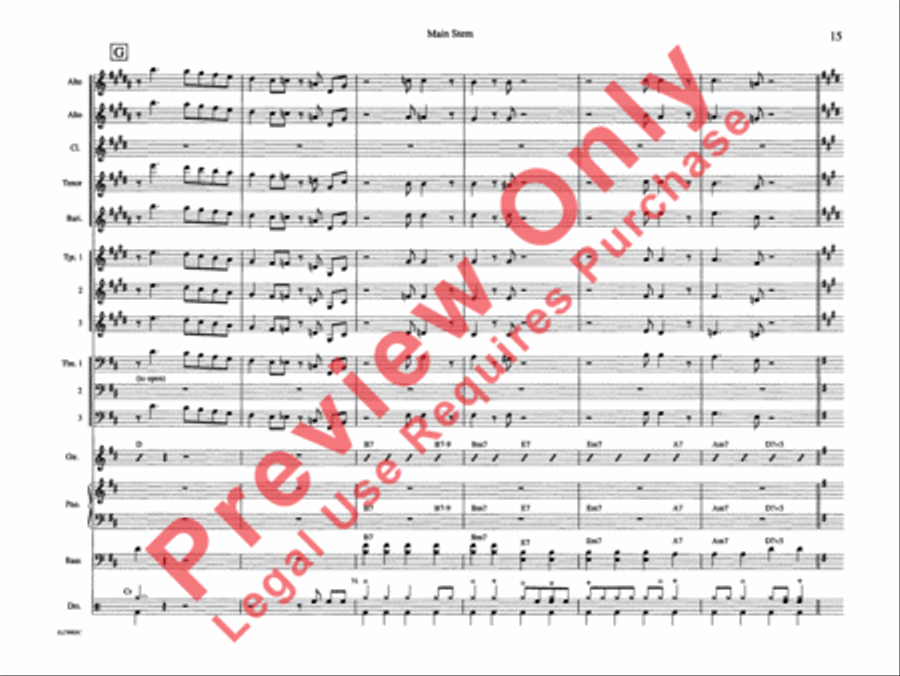 Main Stem Main Stem Jazz Ensemble scores gallery preview page 22