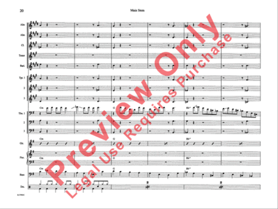 Main Stem Main Stem Jazz Ensemble scores gallery preview page 27
