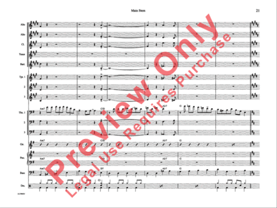 Main Stem Main Stem Jazz Ensemble scores gallery preview page 28