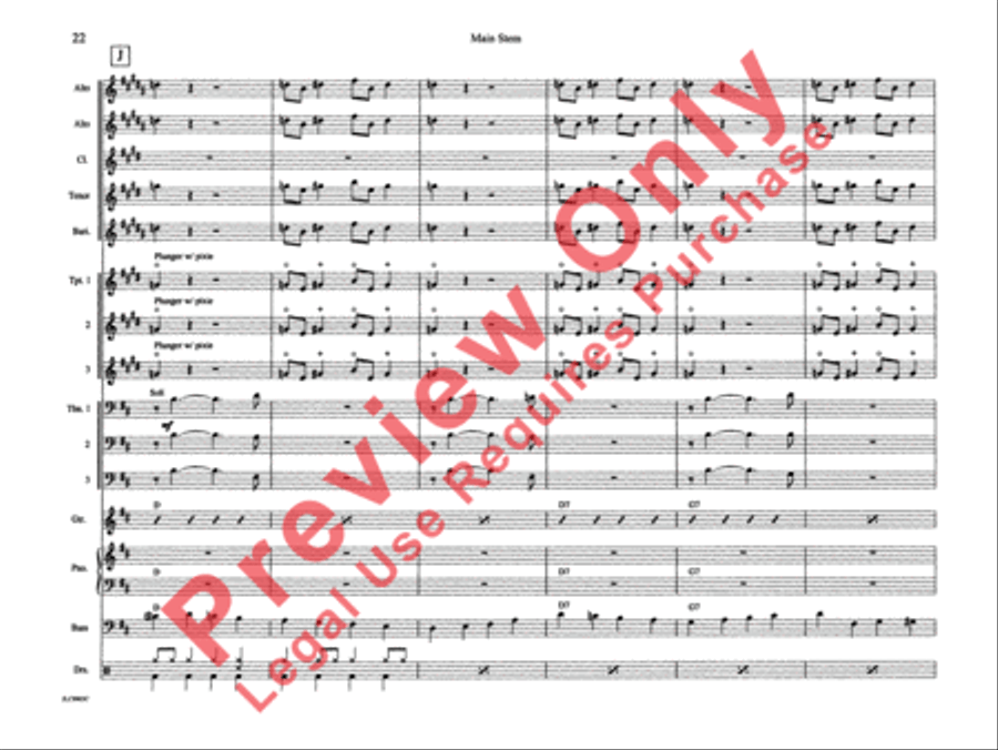 Main Stem Main Stem Jazz Ensemble scores gallery preview page 29