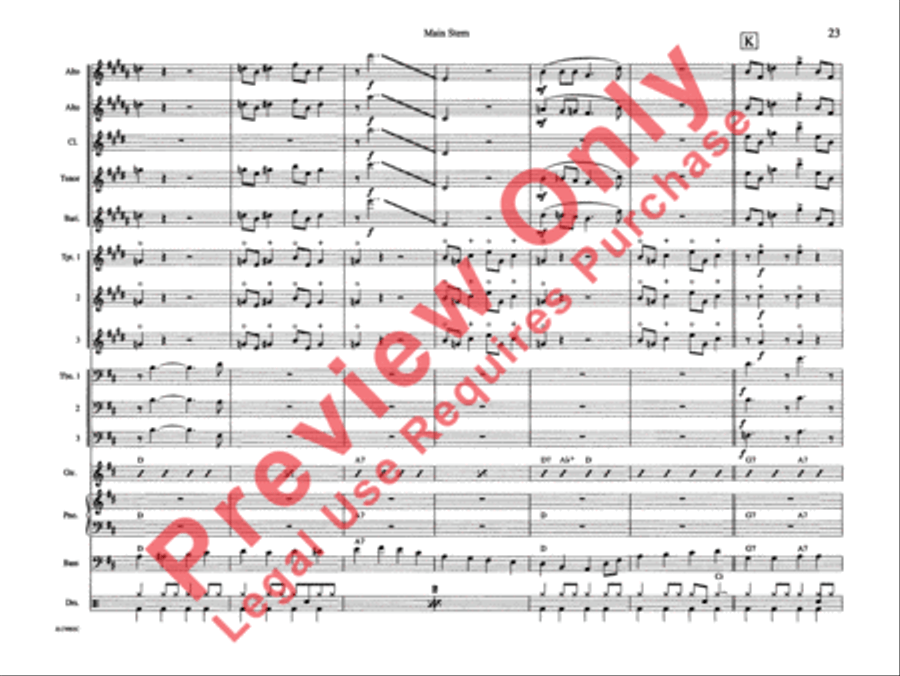 Main Stem Main Stem Jazz Ensemble scores gallery preview page 30