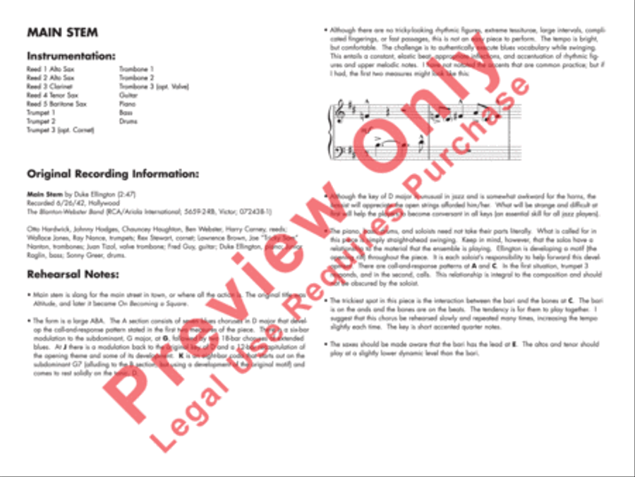 Main Stem Main Stem Jazz Ensemble scores gallery preview page 5