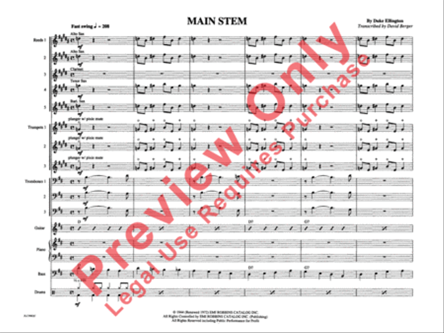 Main Stem Main Stem Jazz Ensemble scores gallery preview page 8