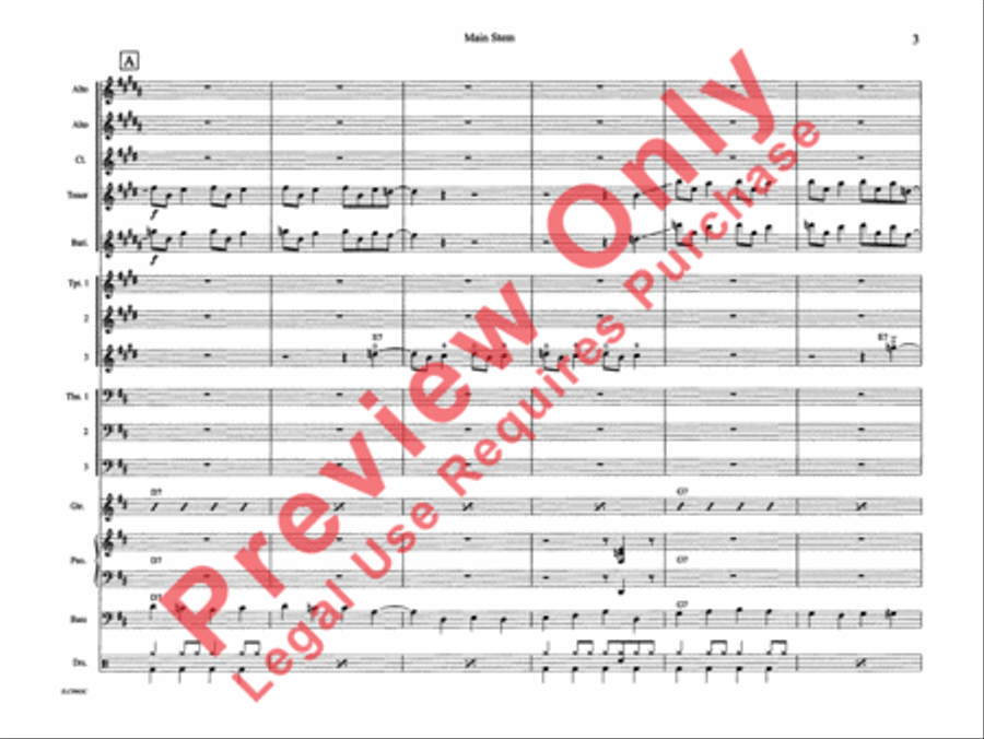 Main Stem Main Stem Jazz Ensemble scores gallery preview page 10