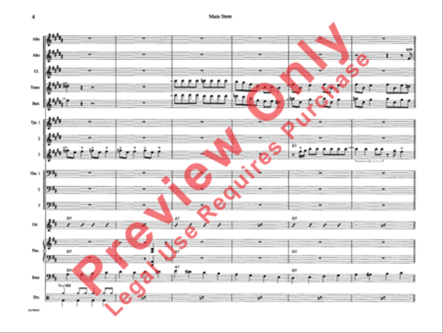 Main Stem Main Stem Jazz Ensemble scores gallery preview page 11