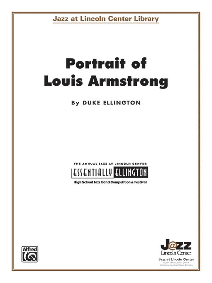 Portrait of Louis Armstrong Jazz Ensemble scores gallery preview page 1