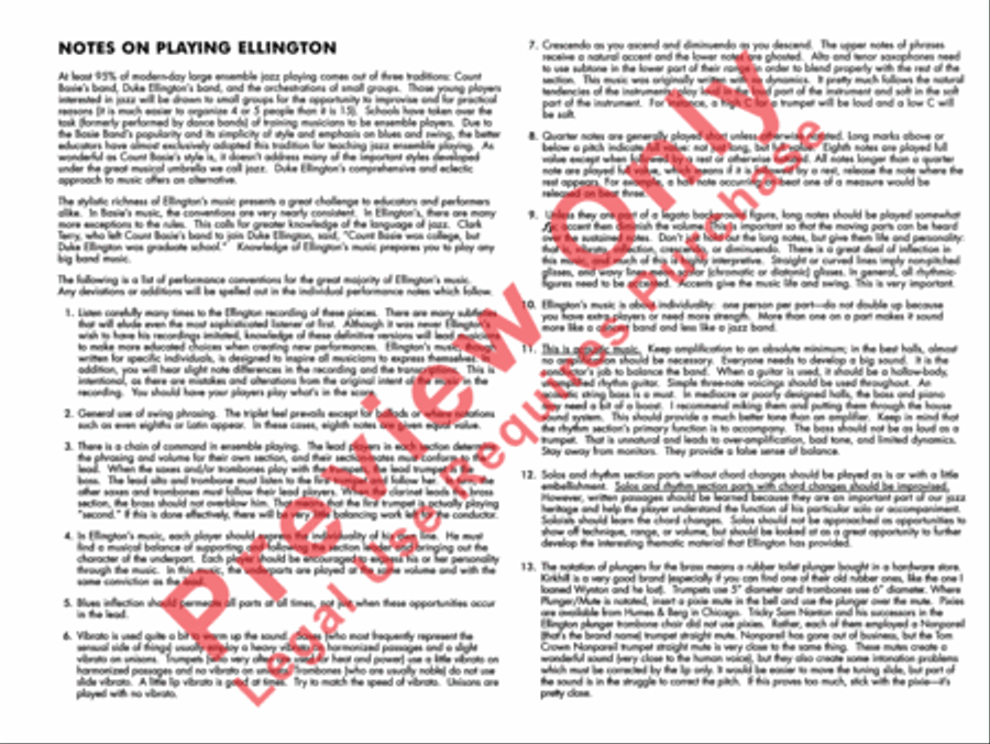 Mood Indigo Mood Indigo Jazz Ensemble scores gallery preview page 3
