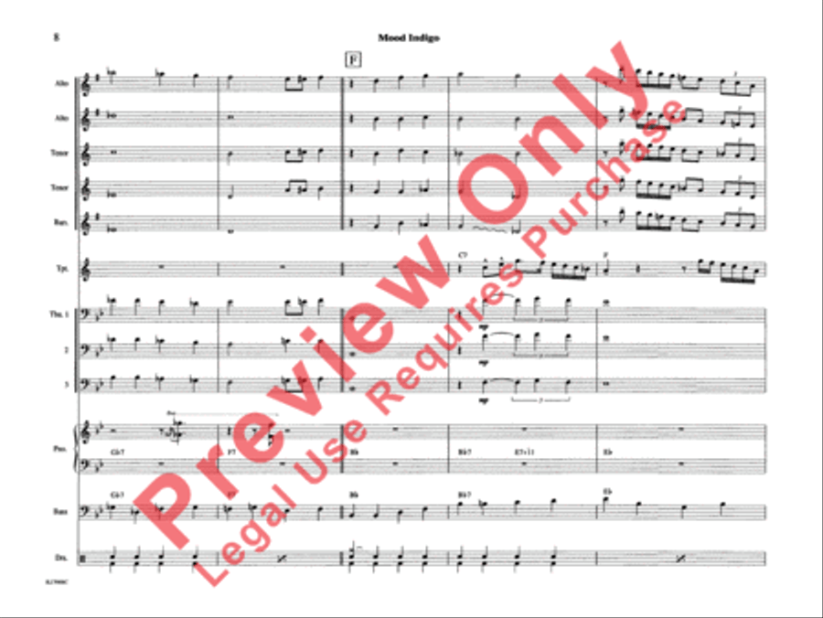 Mood Indigo Mood Indigo Jazz Ensemble scores gallery preview page 13