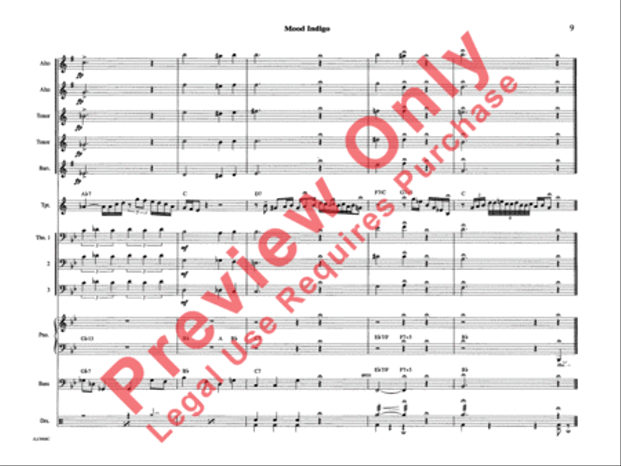 Mood Indigo Mood Indigo Jazz Ensemble scores gallery preview page 14