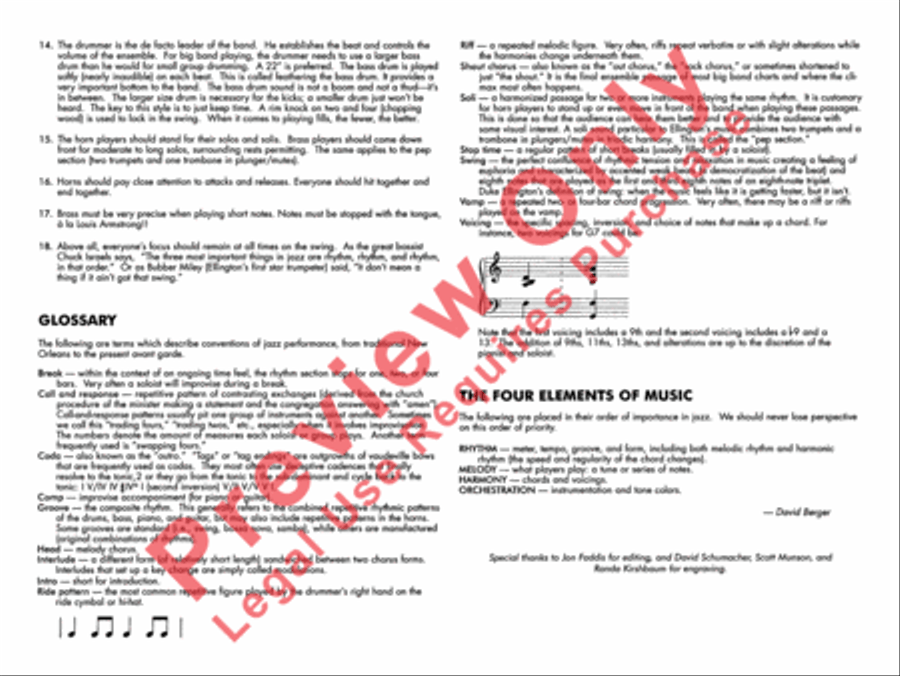 Mood Indigo Mood Indigo Jazz Ensemble scores gallery preview page 4