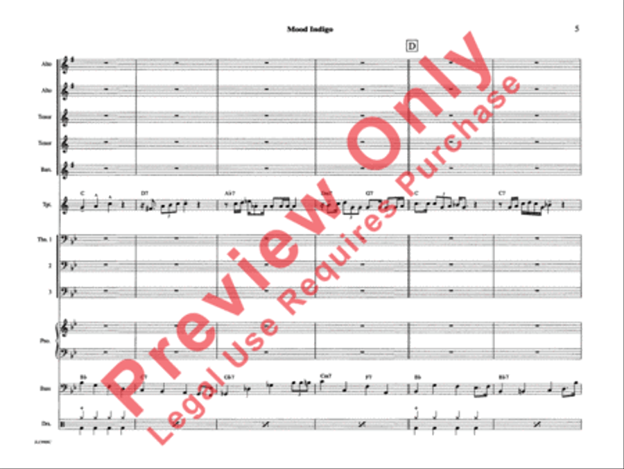 Mood Indigo Mood Indigo Jazz Ensemble scores gallery preview page 10