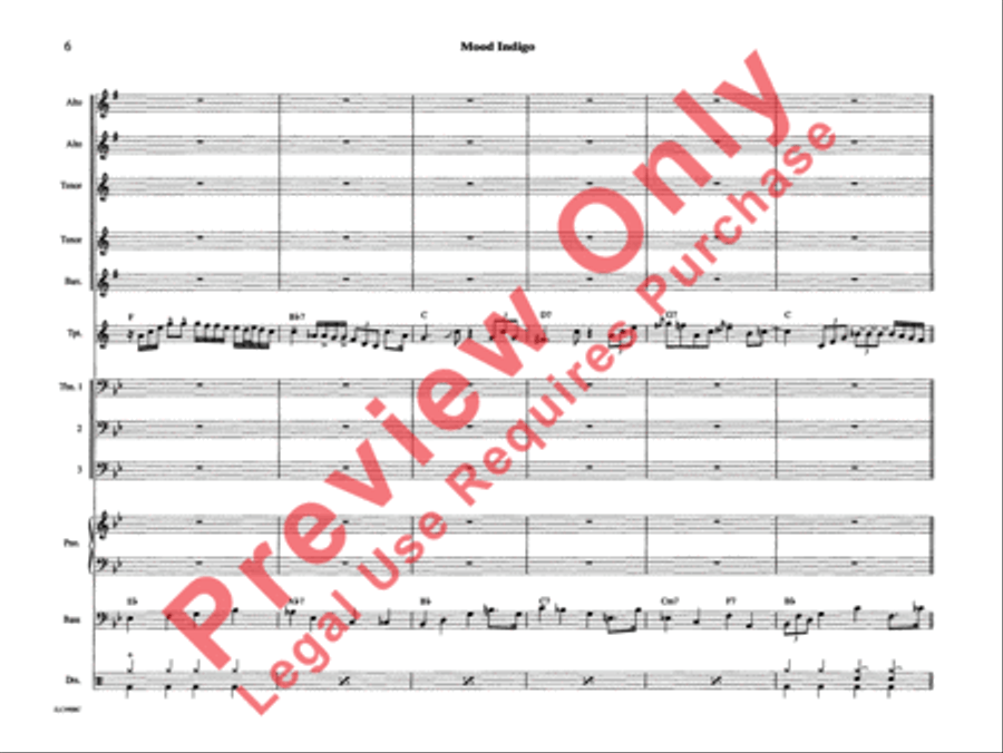 Mood Indigo Mood Indigo Jazz Ensemble scores gallery preview page 11