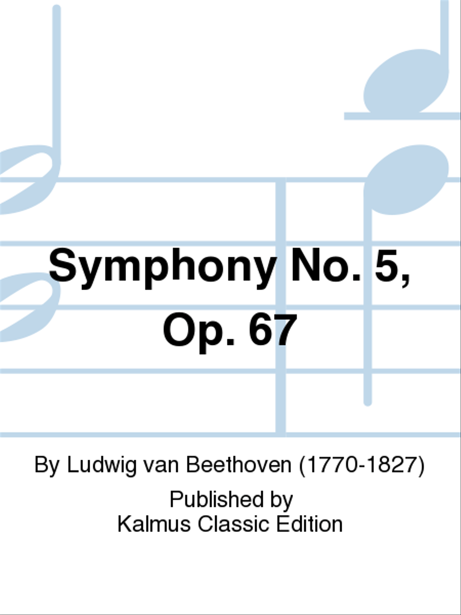 Symphony No. 5, Op. 67 Full Orchestra scores gallery preview page 1
