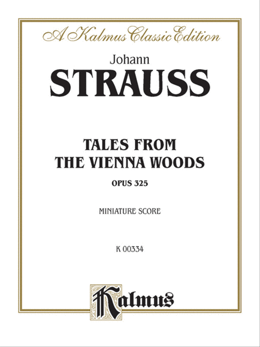 Tales from the Vienna Woods, Op. 325 Full Orchestra scores gallery preview page 1