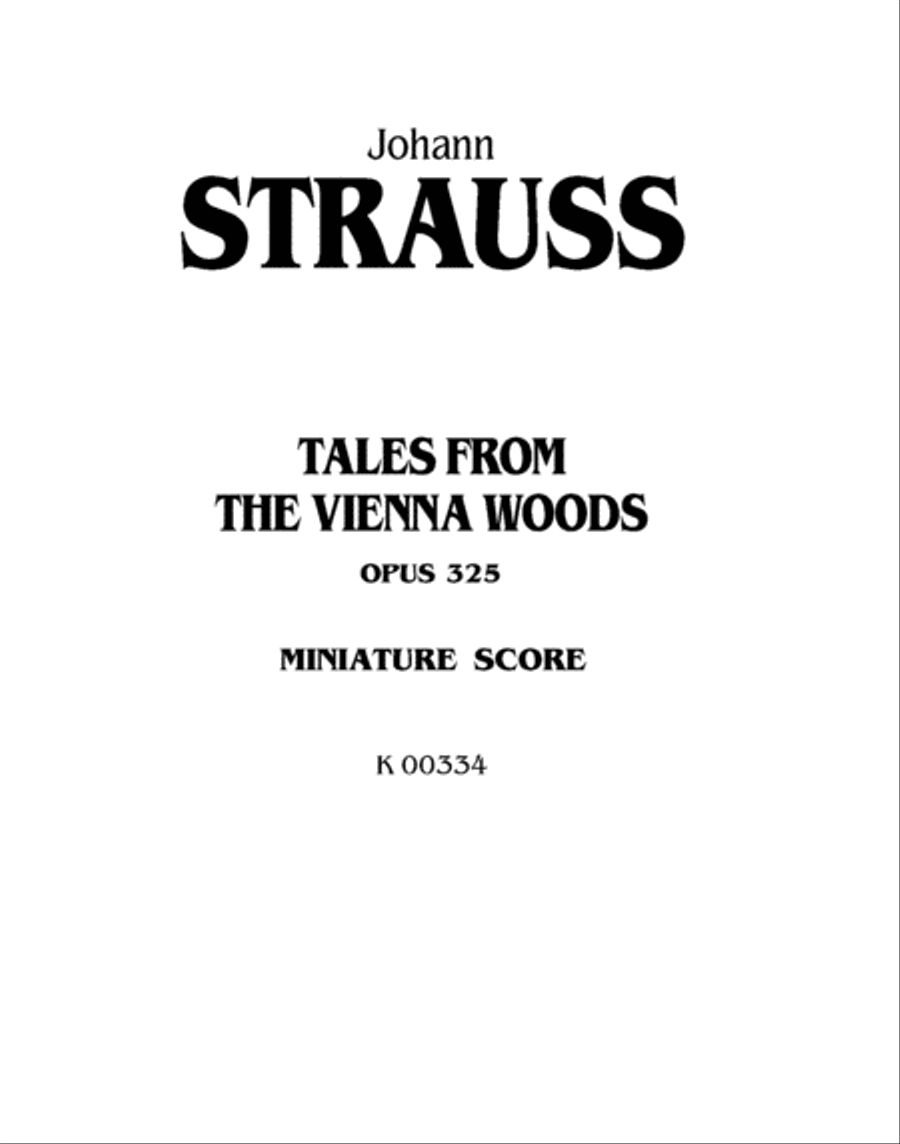 Tales from the Vienna Woods, Op. 325 Full Orchestra scores gallery preview page 2