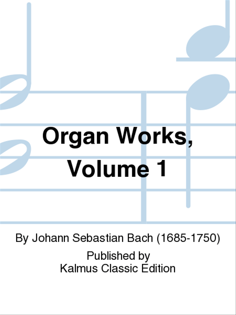 Organ Works, Volume 1 Organ scores gallery preview page 1
