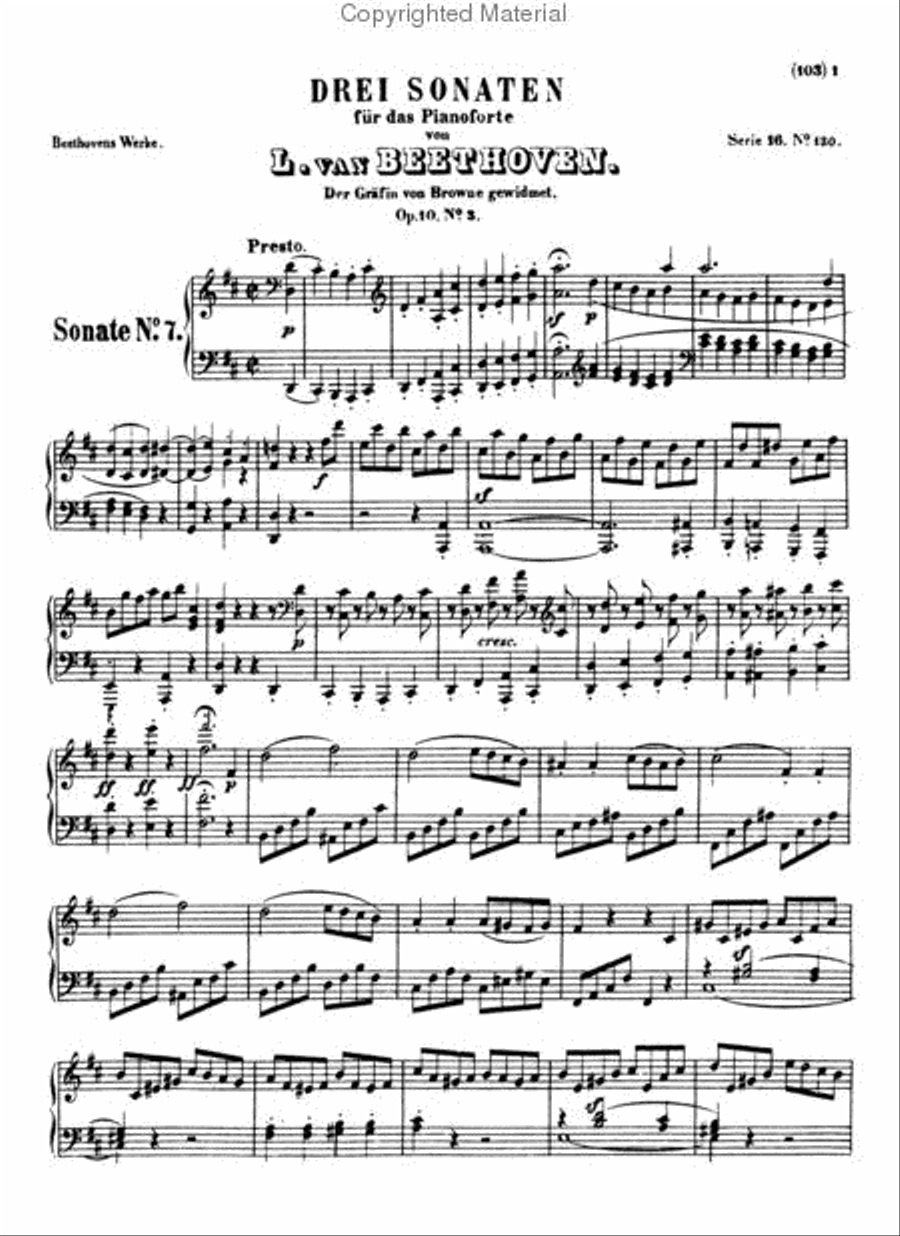 Sonatas Op. 10, No. 3; Op. 13 (Pathetique); Op. 14, Nos. 1, 2; Op. 22, Op. 26 Piano Solo scores gallery preview page 2