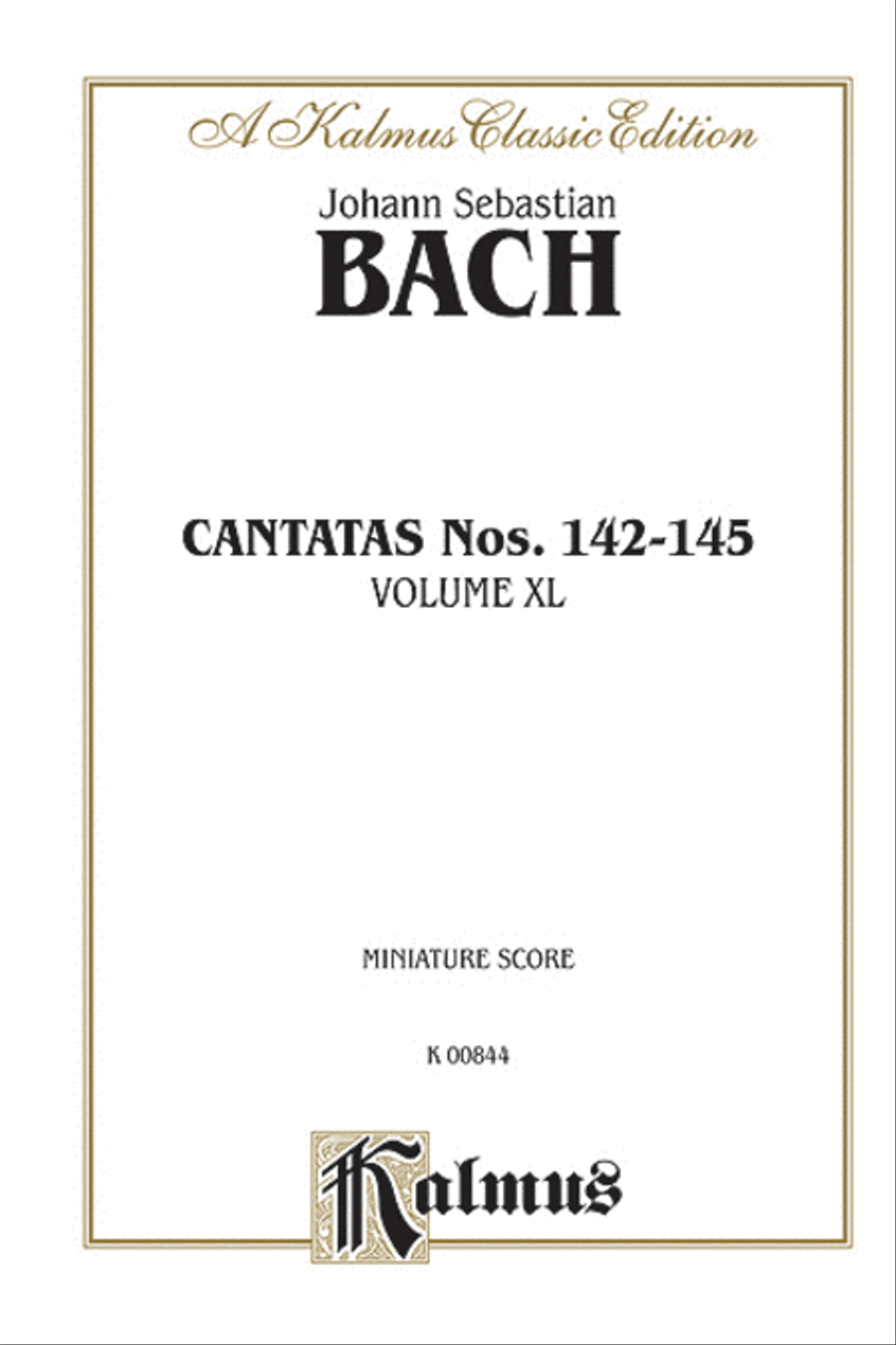 Cantatas No. 142-145 Cantatas No. 142-145 Choir scores gallery preview page 1