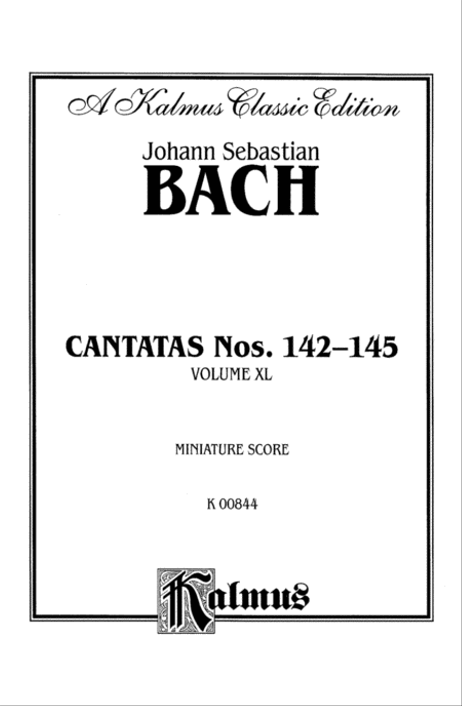 Cantatas No. 142-145 Cantatas No. 142-145 Choir scores gallery preview page 2