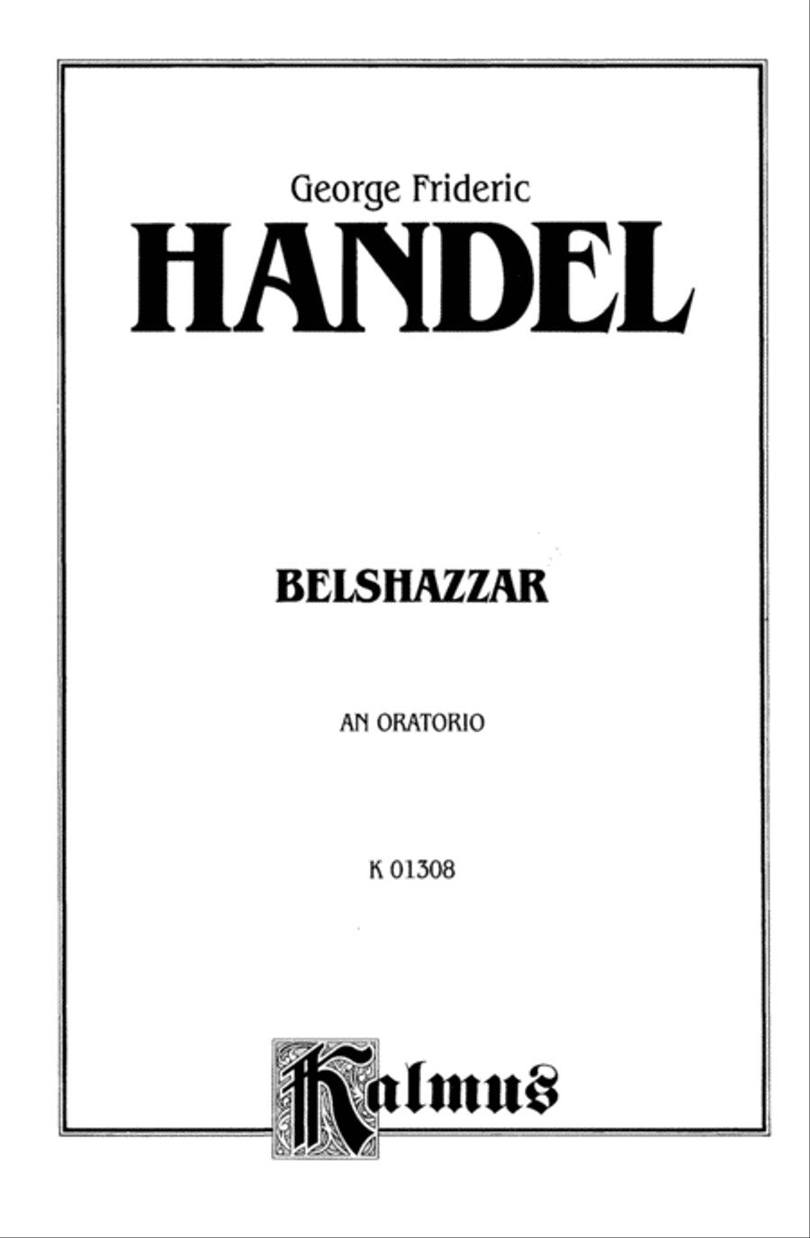 Belshazzar (1745) Choir scores gallery preview page 2