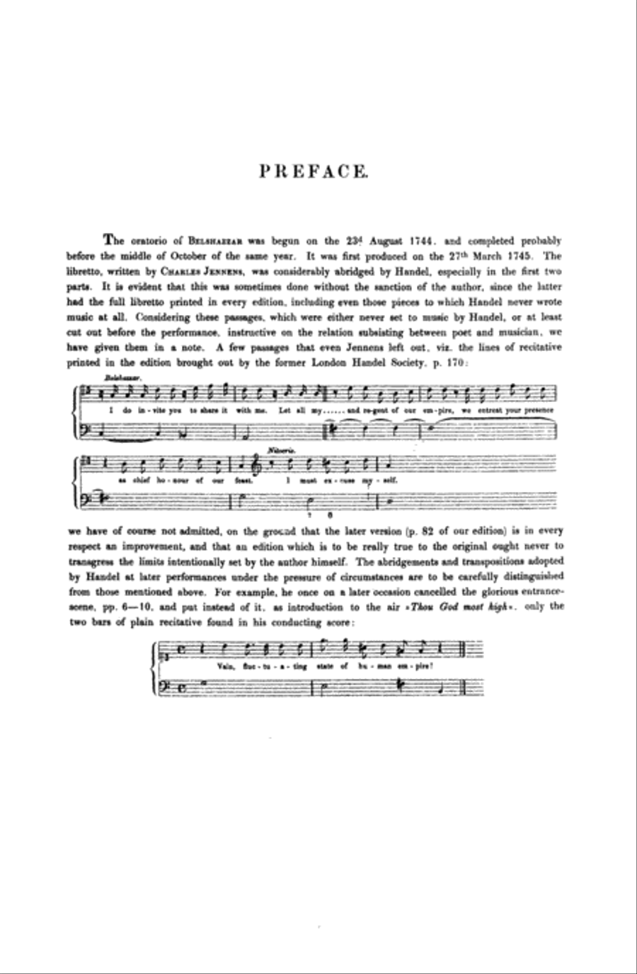 Belshazzar (1745) Choir scores gallery preview page 4