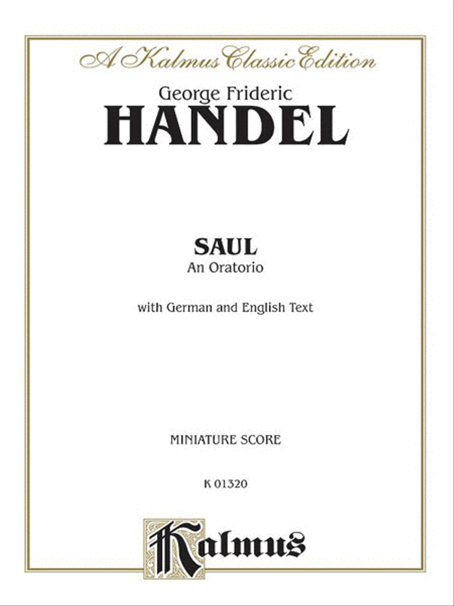 Saul (1739) Choir scores gallery preview page 1