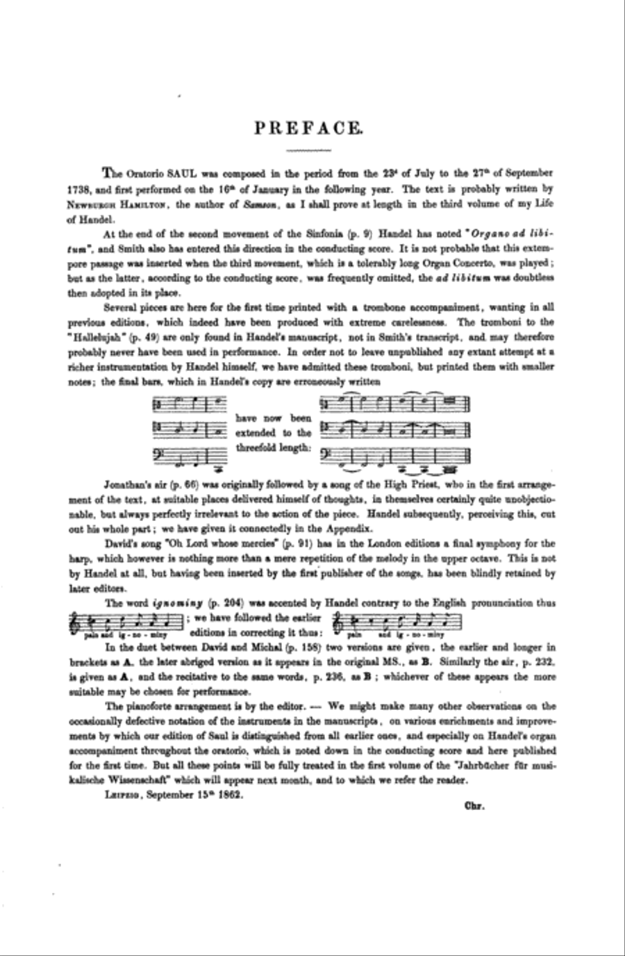 Saul (1739) Choir scores gallery preview page 4