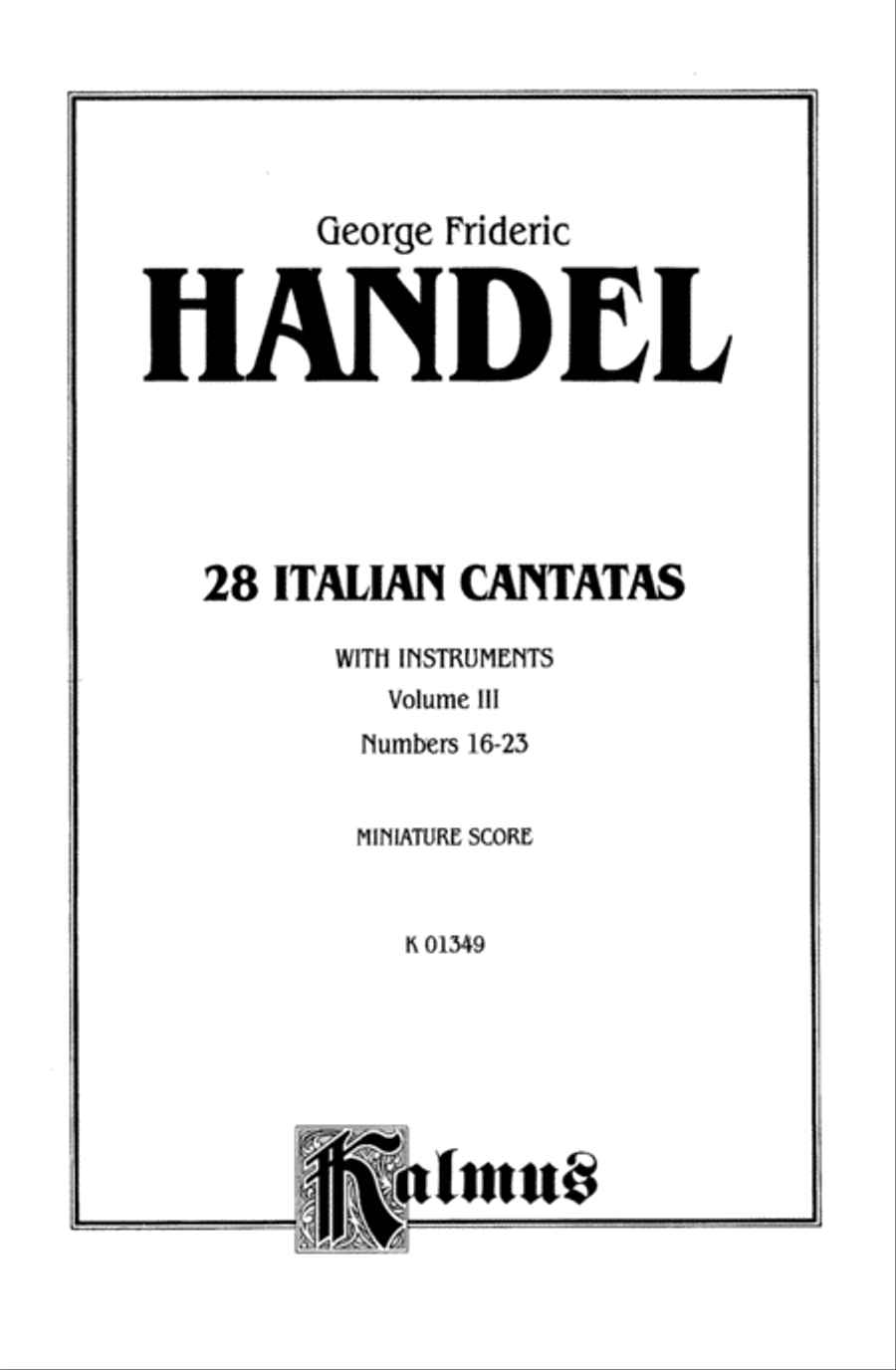 28 Italian Cantatas with Instruments Voice scores gallery preview page 2