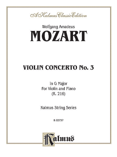 Violin Concerto No. 3 in G Major, K. 216