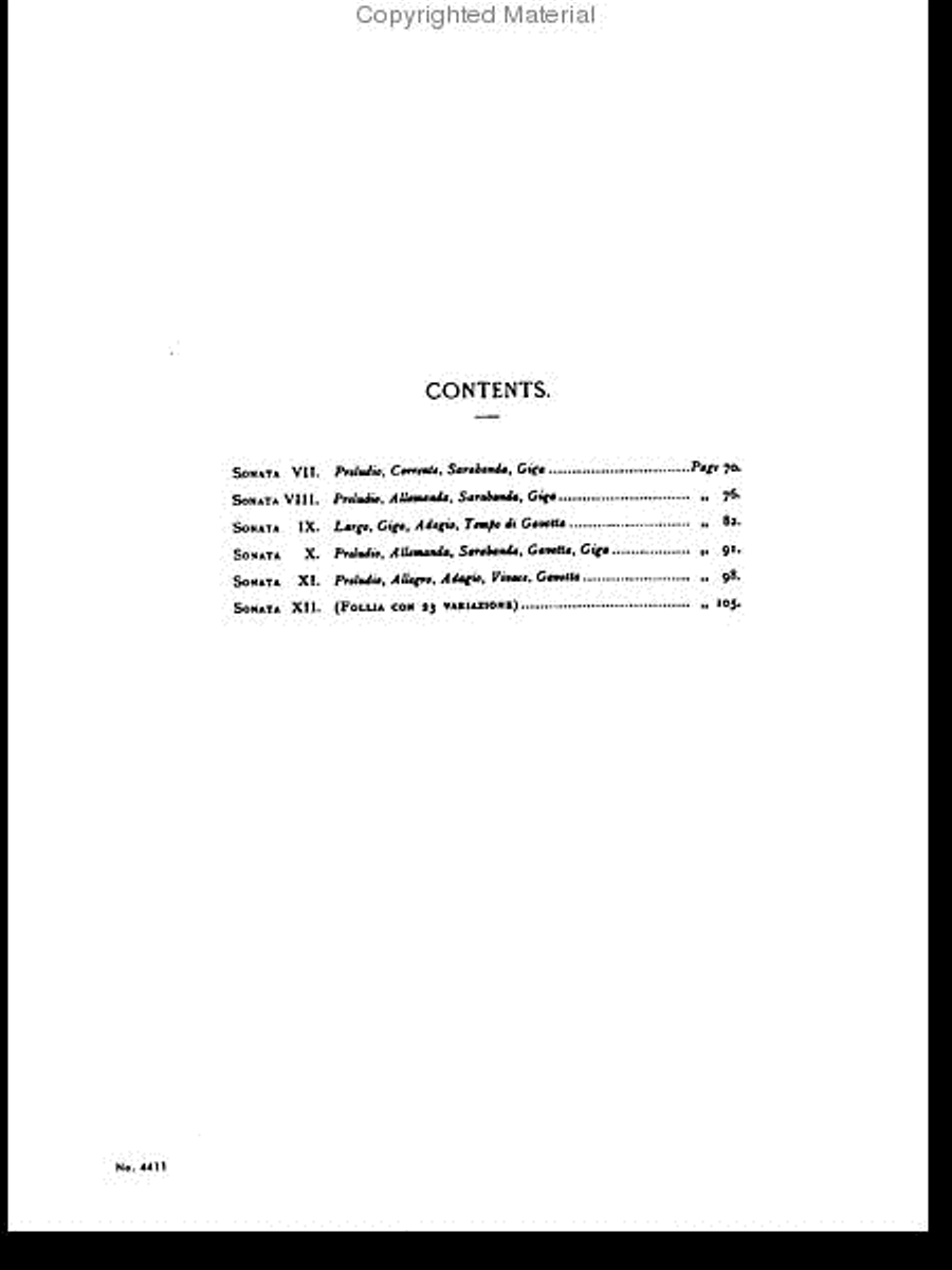 Twelve Sonatas, Op. 5, Volume 2 Violin Solo scores gallery preview page 4