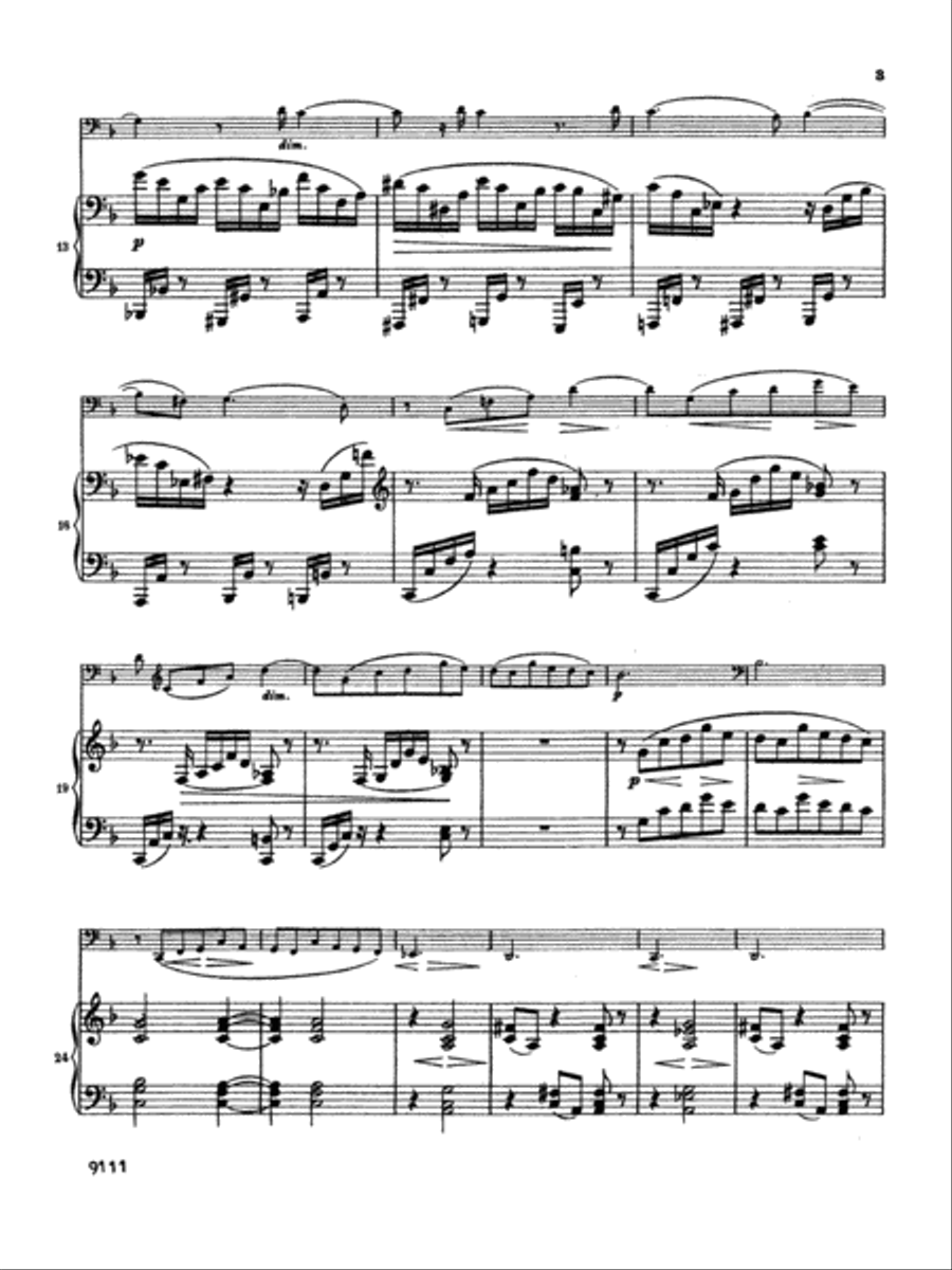 Sonata No. 2, Op. 99 in F Major Piano Accompaniment scores gallery preview page 4
