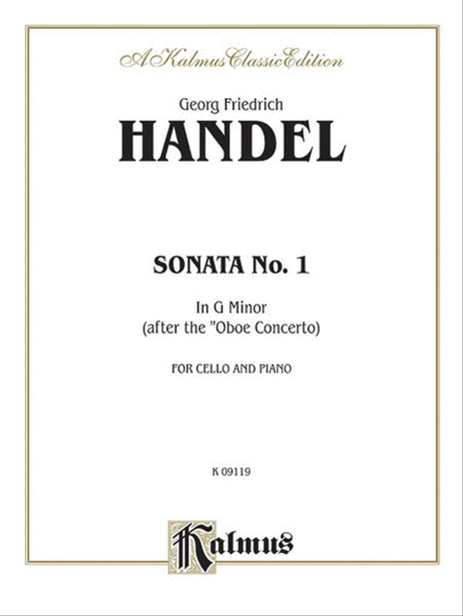 Sonata No. 1 in G Minor Piano Accompaniment scores gallery preview page 1