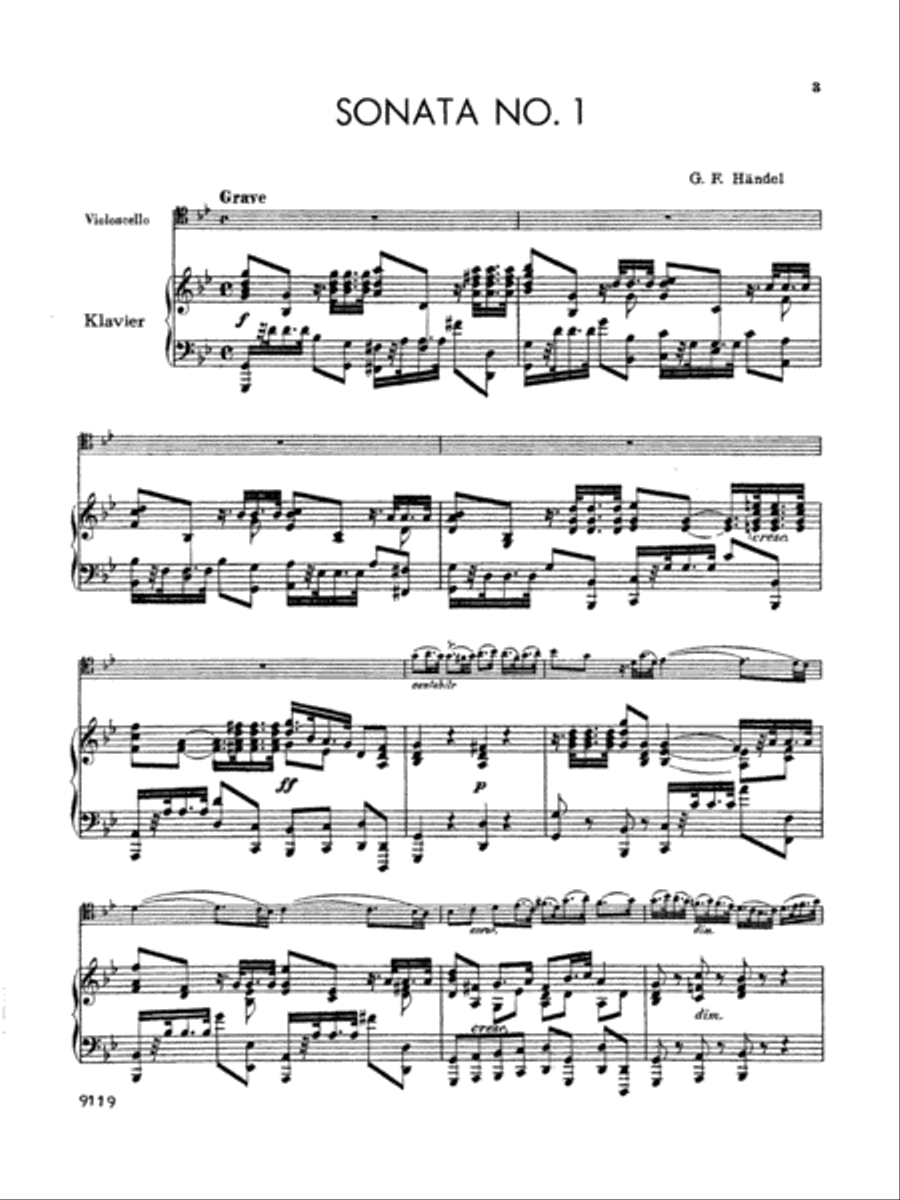 Sonata No. 1 in G Minor Piano Accompaniment scores gallery preview page 4