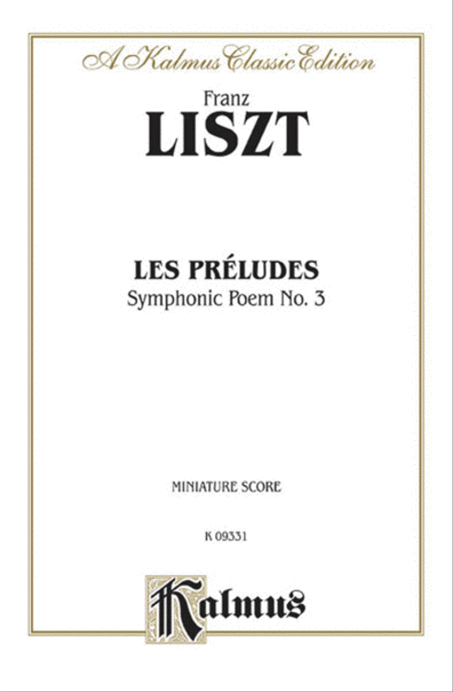 Les Preludes -- Symphonic Poem No. 3 Full Orchestra scores gallery preview page 1