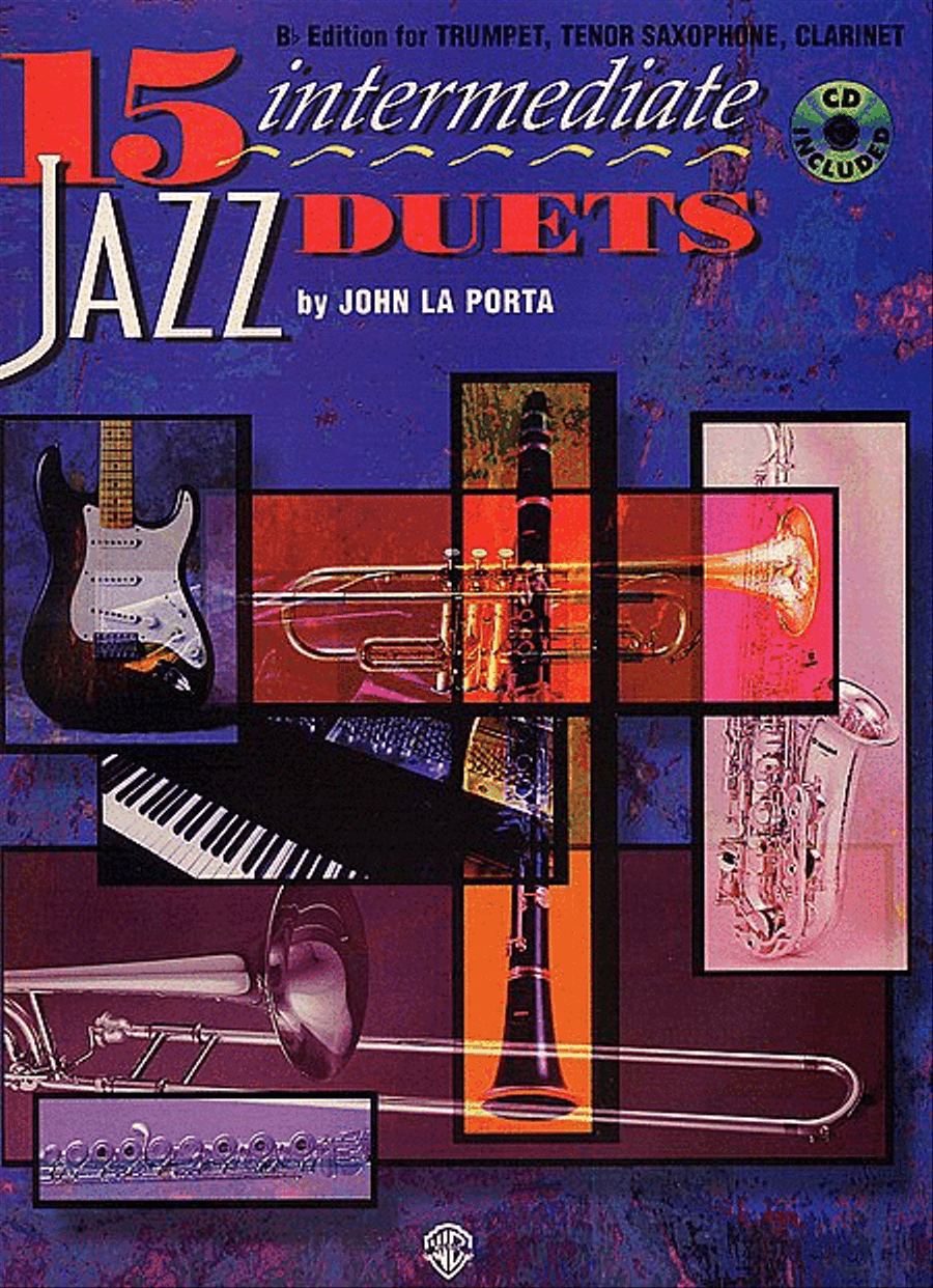 15 Intermediate Jazz Duets Clarinet scores gallery preview page 1