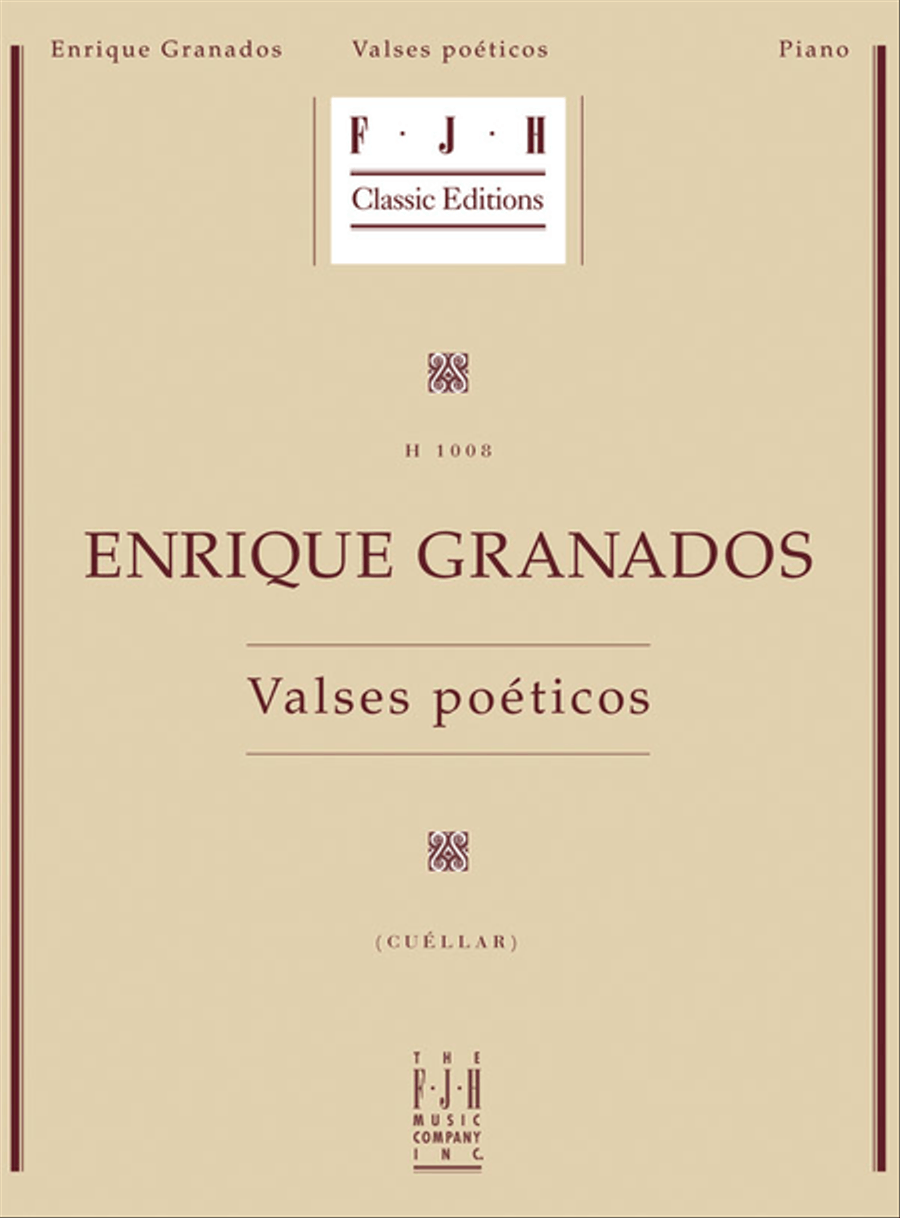 Enrique Granados -- Valses Poeticos Piano Solo scores gallery preview page 1