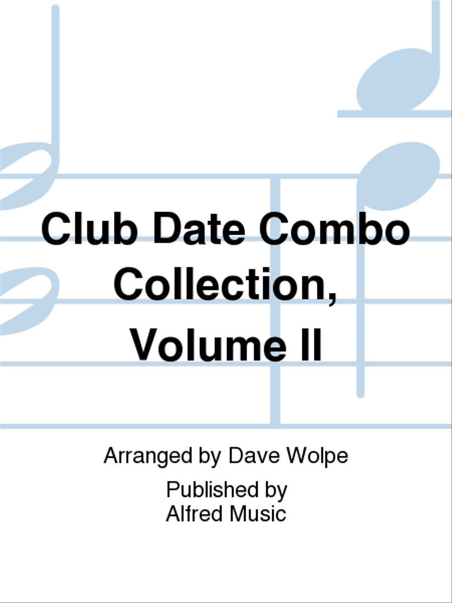 Club Date Combo Collection, Volume II Jazz Ensemble scores gallery preview page 1