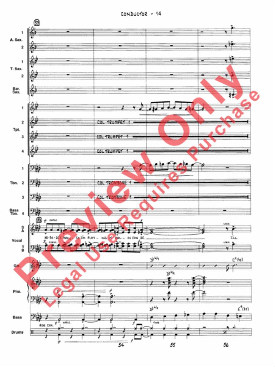 Satin Doll Satin Doll Voice scores gallery preview page 17