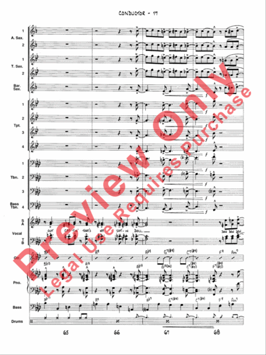 Satin Doll Satin Doll Voice scores gallery preview page 20