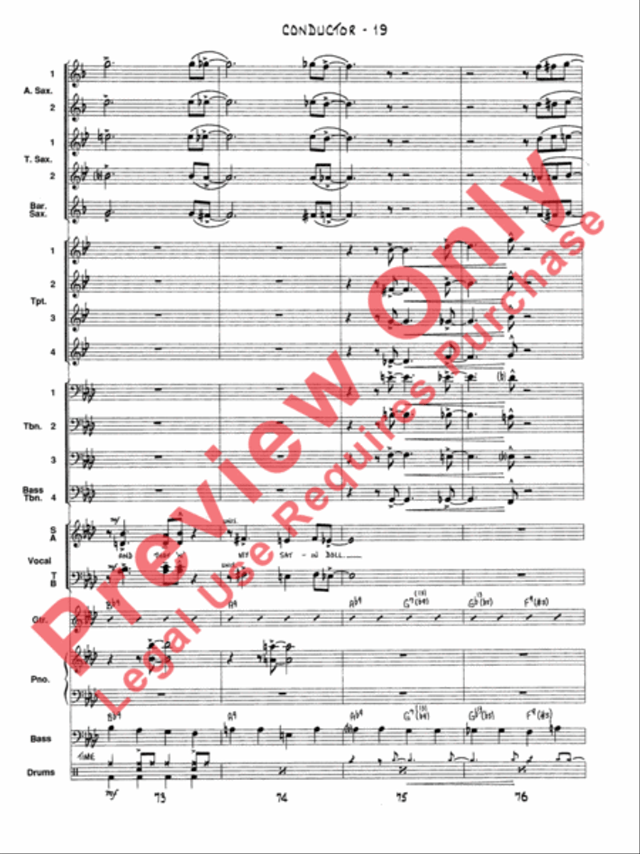 Satin Doll Satin Doll Voice scores gallery preview page 22