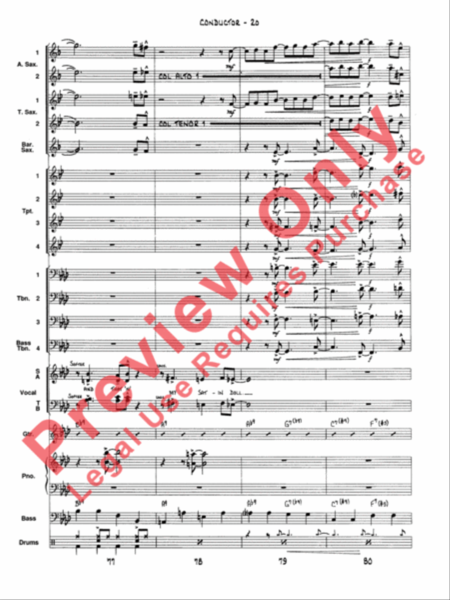 Satin Doll Satin Doll Voice scores gallery preview page 23
