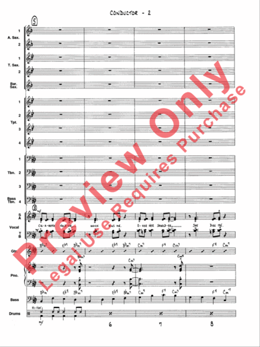Satin Doll Satin Doll Voice scores gallery preview page 5