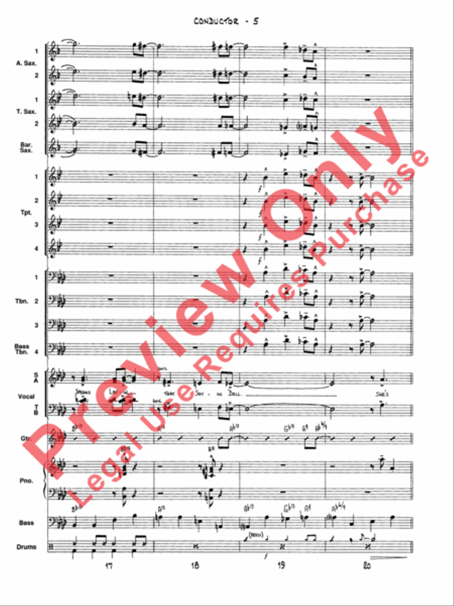 Satin Doll Satin Doll Voice scores gallery preview page 8