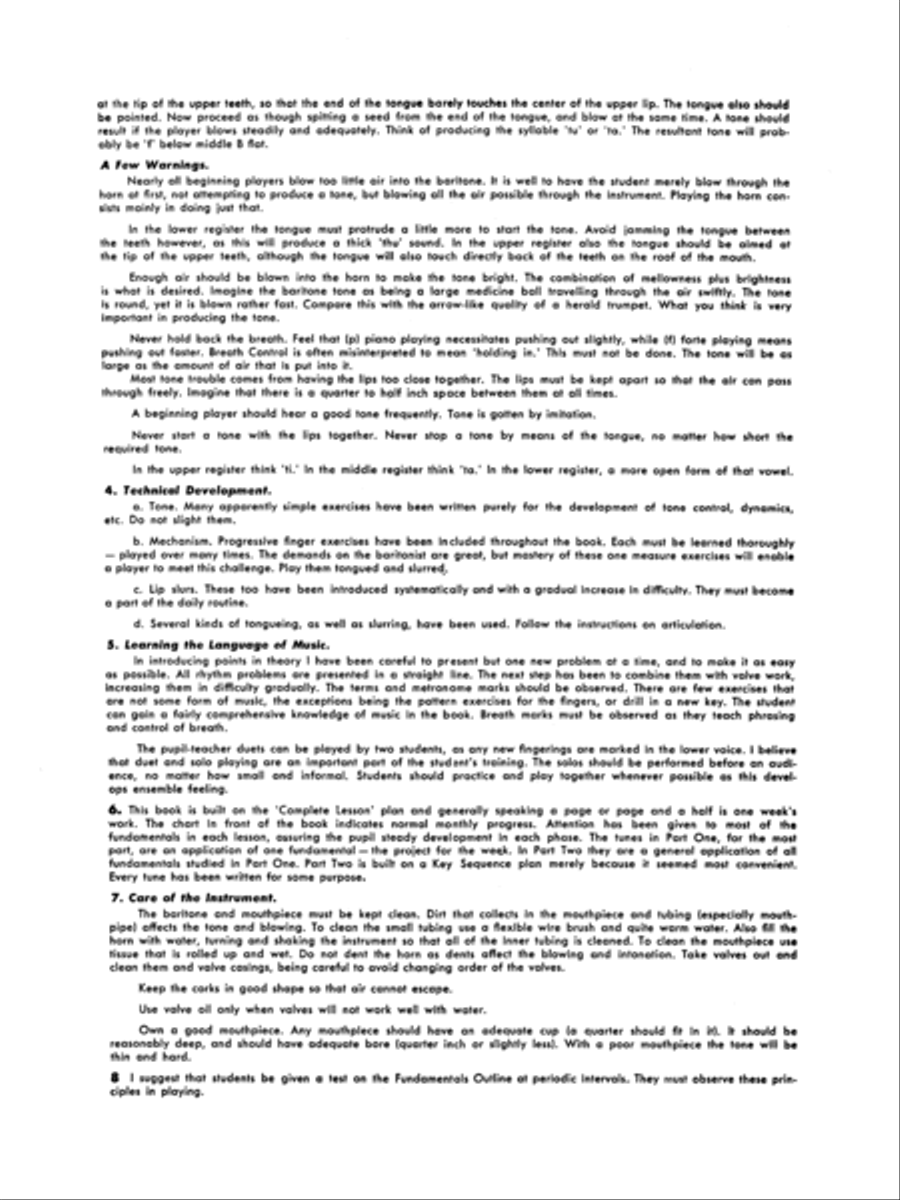 Walter Beeler Method for the Baritone (Euphonium), Book 1 Baritone Horn scores gallery preview page 3