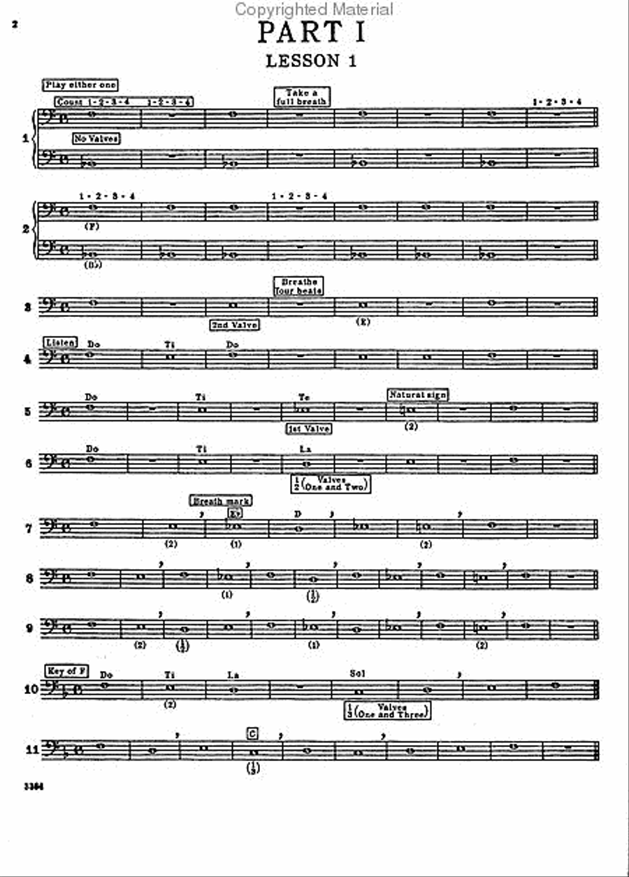 Walter Beeler Method for the Baritone (Euphonium), Book 1 Baritone Horn scores gallery preview page 6