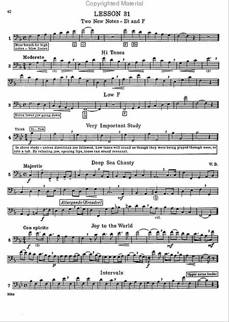 Walter Beeler Method for the Baritone (Euphonium), Book 1 Baritone Horn scores gallery preview page 9