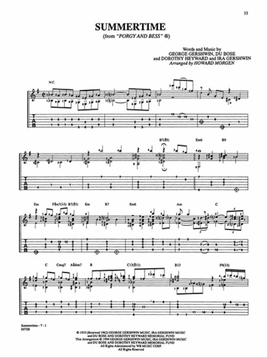The Gershwin Collection for Solo Guitar Classical Guitar scores gallery preview page 4