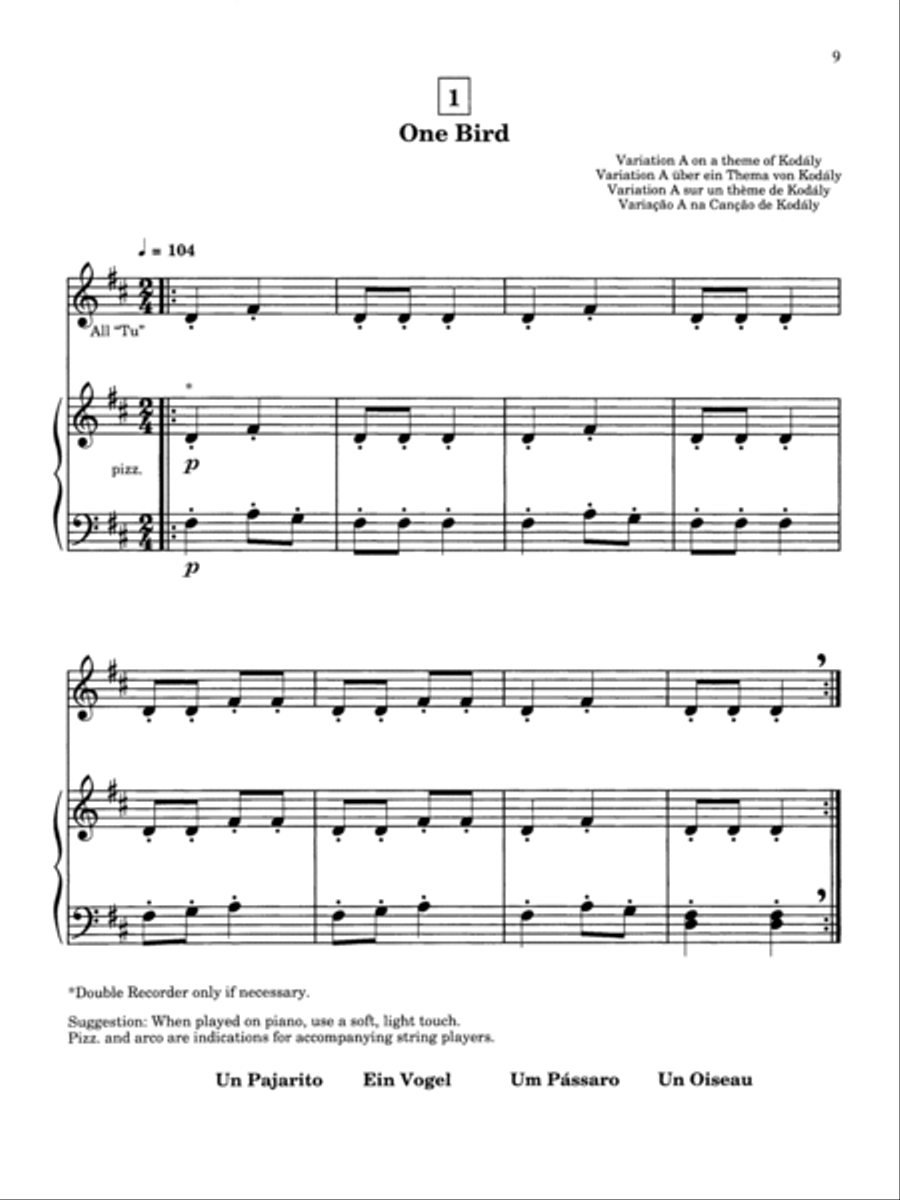 Suzuki Recorder School (Soprano Recorder), Volume 1 Soprano Recorder scores gallery preview page 3