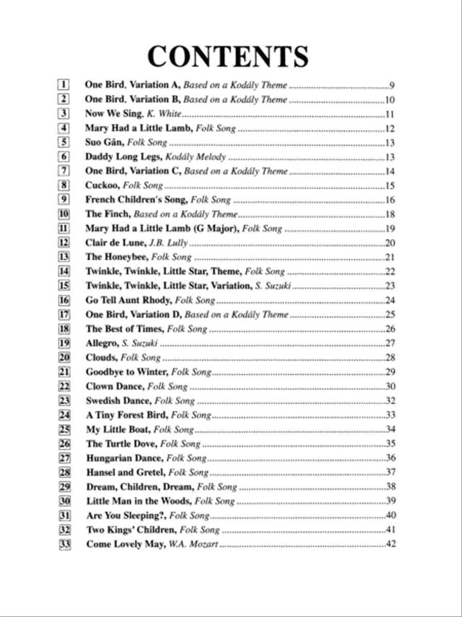 Suzuki Recorder School (Soprano Recorder), Volume 1 Soprano Recorder scores gallery preview page 5