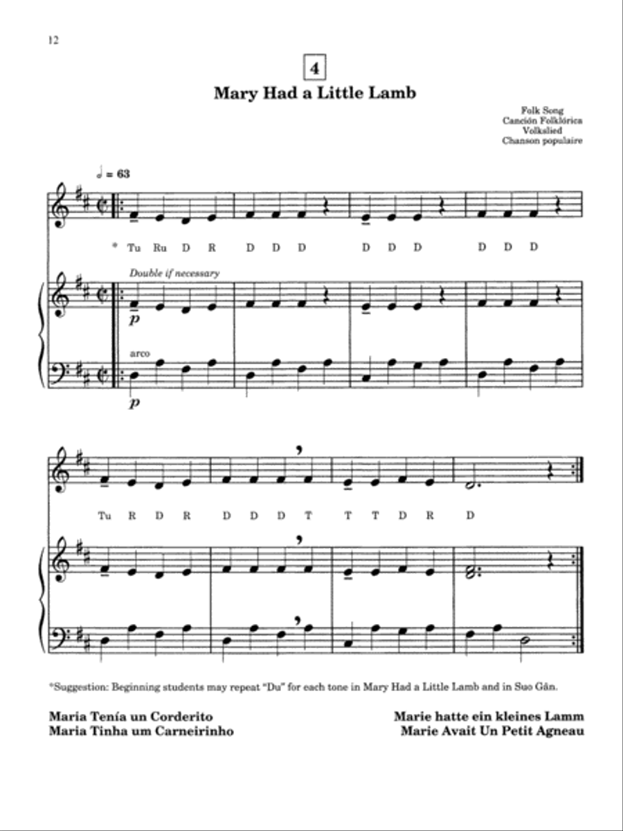 Suzuki Recorder School (Soprano Recorder), Volume 1 Soprano Recorder scores gallery preview page 6